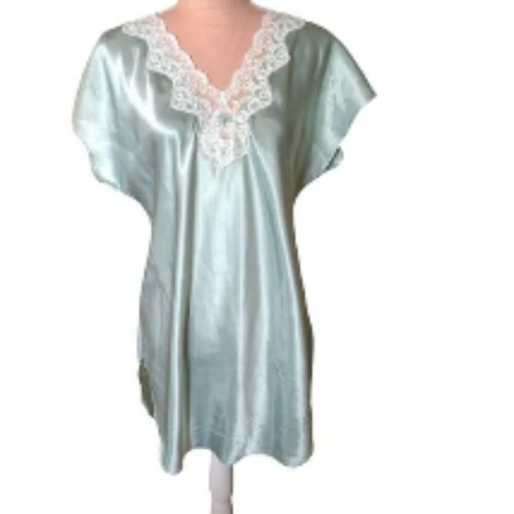 Mint Green Secret Treasures Nightgown with Lace Trim XL (Looks Unworn) No Tags